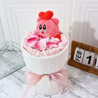 kopen Cartoonpoppen, rozenboeketten, zeepbloemen, Qixi Festival, Star Kirby poppen, bloemenboeketten, zeepboeketten online manufacture