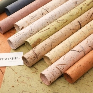kopen Bloemistwikkel- en boeketverpakkingspapier Vintage Handgescheurde Bladnerf in Vele Kleuren online manufacture