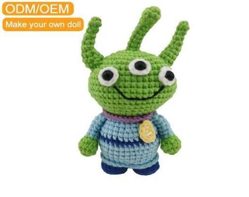 kopen Custom Crochet Animal Plush Toy, OEM/ODM 11-30cm zacht gevuld speelgoed met ASTM/CPSIA/CE certificeringen online vervaardiging
