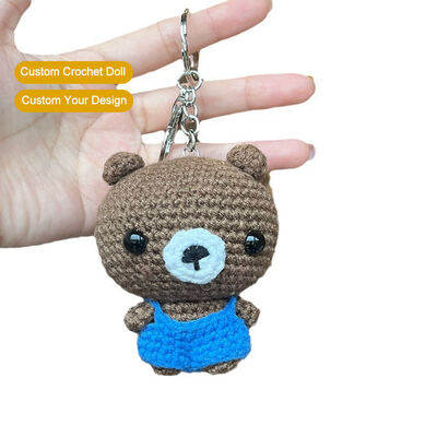 kopen Groothandel Custom Handmade Crochets Plush Toy Animal Character Anime Figure Doll Crochet Sleutelhanger voor Auto Home Decoratie online vervaardiging