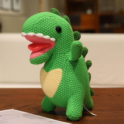 kopen OEM ODM op maat gebreid speelgoed groothandel Amigurumi teddybeer dinosaurus pluche pop baby haak knuffeldier speelgoed online vervaardiging