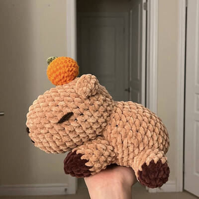 kopen Custom Capybara gebreide speelgoed zacht levensecht knaagdier dier speelgoed haakje handgemaakte pluis speelgoed pop online vervaardiging