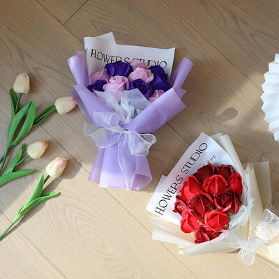 kopen Rozen Boeken Nelingen Zonnebloemen Zeep Bloem Boeket Moedersdag Valentijnsdag Simulatie Boeket online vervaardiging