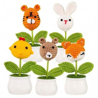 kopen Schattige gekrokte gevulde dieren zachte poppen schattig tekenfilm Amigurumi speelgoed doe het zelf naaien en weven speelgoed Toysrunner voor alle leeftijden online vervaardiging