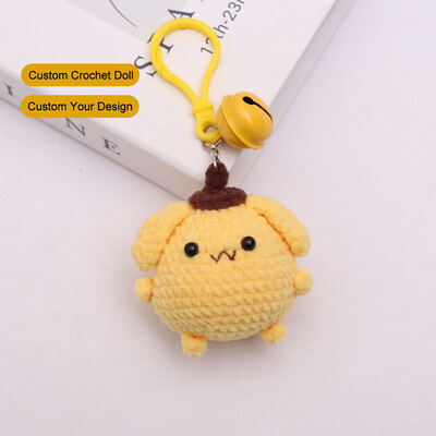 kopen Custom handgemaakte haakpoppen PP katoen schattig gevuld pluis speelgoed haak sleutelhanger mini dier speelgoed handtas hanger cadeau decor online vervaardiging