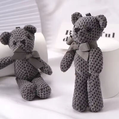 kopen Sleutelhanger hanger poppen cadeautjes baby cadeautje handgemaakte haakjes beer speelgoed gevulde poppe baby comfort poppe zachte pluis speelgoed online vervaardiging