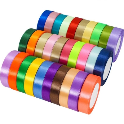 Goede prijs. 40mm MultiColored Duidelijk het Satijnlint Met twee kanten 50m van de Satijnlint Aangepast Lengte Lengte online