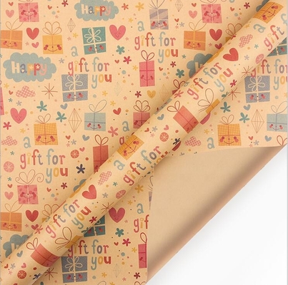 kopen Multifunctioneel Bruin Kraftpapier-het Document van de de Giftomslag van Kerstmiskerstmis Broodje 50X70CM online manufacture
