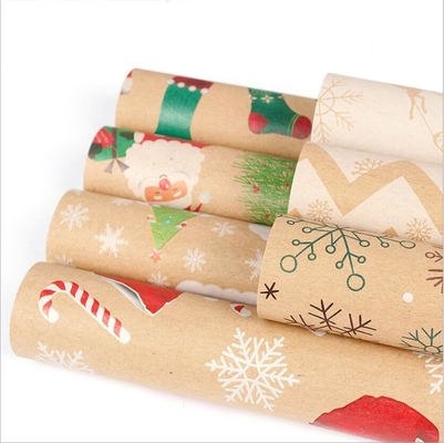 kopen 80gsm het Document van de de Giftomslag van de Kerstmisstijl Bladen 50cm*70cm Vele Nieuwe Ontwerpen online manufacture