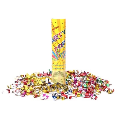 kopen Gouden Metaal van de Partijconfettien van de Foliewimpel Kanon 20cm Wegwerpproduct online manufacture