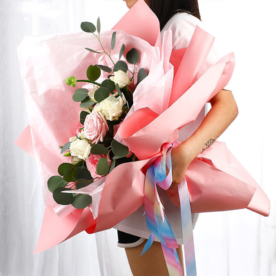 Goede prijs Gedrukt de Bloem Verpakkend Document van CMYK Manier 58*58cm Vele Ontwerpen online