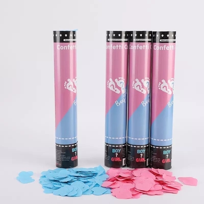 Goede prijs. 30cm openbaren de Roze confettienkanonnen voor verkoop, geslacht confettienkanon online