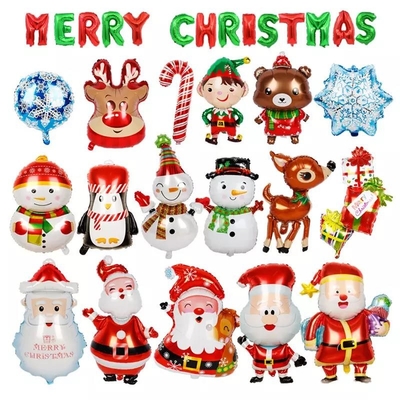 Goede prijs. Wholesal 2022 de Nieuwe van de Ballonelanden van de Kerstmisfolie Ballon van de Sneeuwmansanta claus christmas party decorations party online