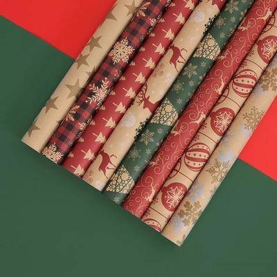 Goede prijs. Kerstpapier 50*70cm 80g kraftpapier cadeaupapier inpakken online