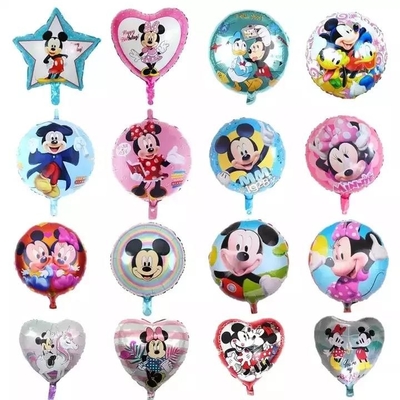 Goede prijs. Stripfiguur Ronde Ster Hart Minnie Mickey Kids Opblaasbare Folie Ballon 18 Inch online
