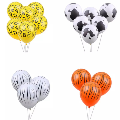 Goede prijs. 12 inch 2,8 gram dik vijf gezicht koe print latex ballon voor feest online