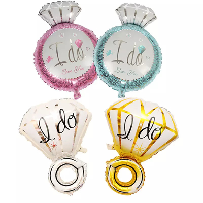 Goede prijs. Diamond Ring Shape DOE ik de Folieballons van de Aluminiumfilm voor Huwelijkspartij online