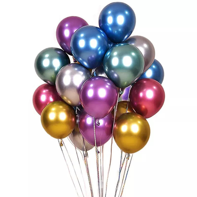 Goede prijs. Kleurrijke 10/12Inch Chrome om Ballon van het Helium de Metaallatex voor Verjaardagspartij online