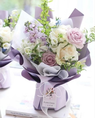 Goede prijs Kleurrijke Bloemist Wrapping Paper - 58*58cm Aangepaste Beschikbare Grootte online