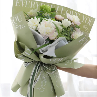 Goede prijs Boeketomslag van het Document van Bloemisttranslucent waterproof wrapping voor Bloem online