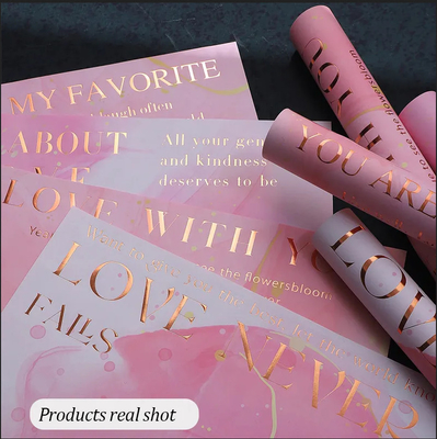 Goede prijs Roze Lager de Bloem Verpakkend Document van Wrapping Paper Waterproof van de Boeketbloemist online