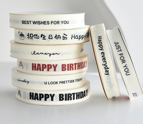 Goede prijs. INS van het de Omslaglint van Stijlrib beige birthday cake gift Lint van de het Boeketdecoratie het Engelse online