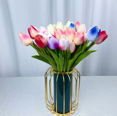 Goede prijs. Indoor Faux Single Branch Pvc Soft Feel Plastic Kunstmatige Real Touch Tulip Flowers online