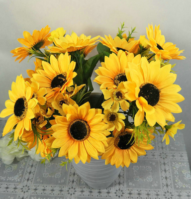 Goede prijs. Decoratieve Kunststof Zonnebloem Kunstmatige Decoratie Zonnebloem online