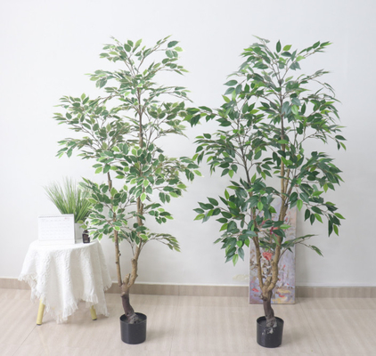 Goede prijs. Boom van de het Blad Plastic Kunstmatige Ficus van Banyan Microcarpa van de bonsai de Valse Tak Groene Openlucht online