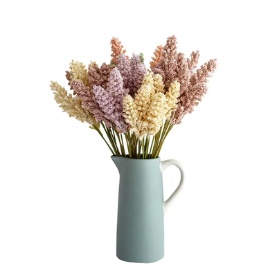 Goede prijs. Roze-gele kunstbloemen voor huisversiering online