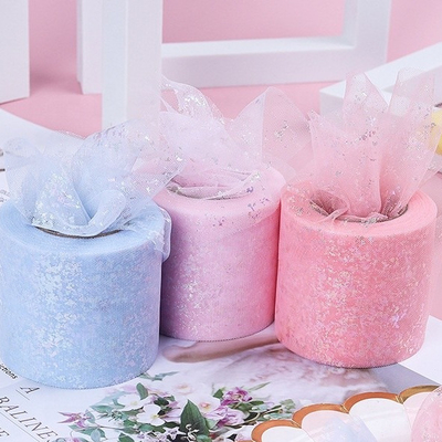 Goede prijs. Polyester Organza Tulle rollen met veelkleurig ontwerp ademend online
