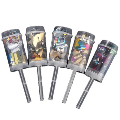 Goede prijs. 17cm trouwpapier biologisch afbreekbaar confetti poppers push pop party confetti kanon online