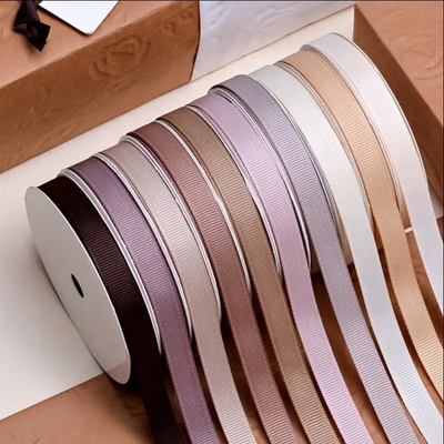 Goede prijs. Yama lint voor klassieke lichtbruine chocolade grosgrain lint rollen voor cadeau doos warp online