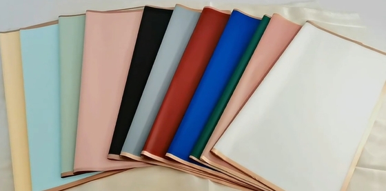 Goede prijs Koreaans Boeket Verpakkingspapier Bloem Puur Kleur Waterdicht Translucent Goud Rand Papier online