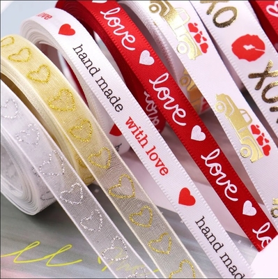 Goede prijs. Print Kerstcadeau Ribbon Decoratie Roll Craft Decor Draad Festival Grosgrain Met Draad Rand Satin Ribbon online