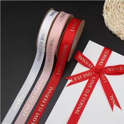 Goede prijs. Polyester Letters Classic Eternal Love Thread Ribbon Roll voor boeketten en cadeauverpakkingen online