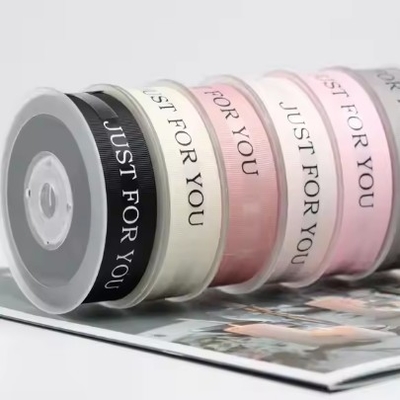 Goede prijs. Handwerk DIY High Light 6mm Polyester Gift Packing Ribbon met JUST FOR YOU logo online