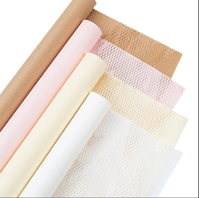 Goede prijs. 18 Kleuren Kraftpapier Wrap Roll voor Bloemen Pack Accessoires Geschenken Verhuizen Verschepen Honingraat Verpakking online