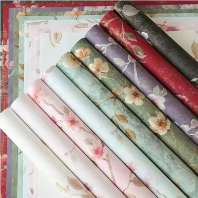Goede prijs. High Grade Mixed Pulp Embossed Flower Wrapping Paper voor Chinese Retro Art Printing online