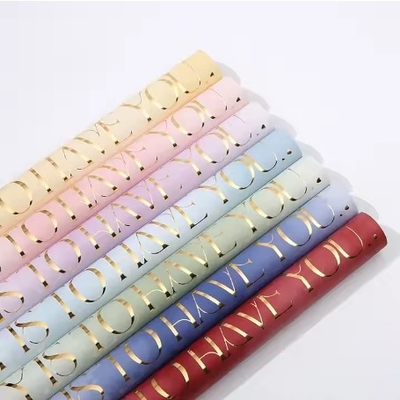 Goede prijs. Koreaans geschenken wikkelpapier 58*58cm waterdicht bloemisten wikkel voor kleurrijke boeketten online
