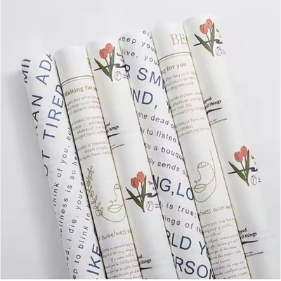 Goede prijs Ins Style Tulpenverpakkingspapier voor bloemenboeketten 58*58cm 50g cadeauverpakking online