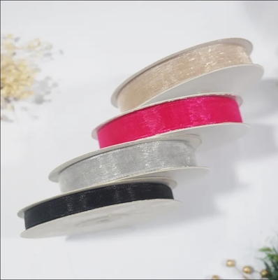 Goede prijs. Milieuvriendelijk organza lint 196 Kleuropties voor zelfgemaakte cadeauverpakkingen en bakgedecoraties online