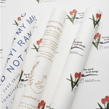 Bloemenverpakkingspapier materiaal bloemenpapier kunstpapier in stijl decoratie bloemenwinkel benodigdheden cadeau doos tulpenbloempapier