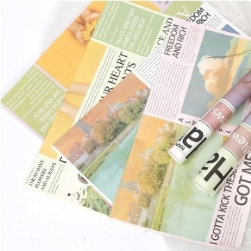 Goede prijs. Engels krantenbloemenboeket wikkelpapier in 2 kleuren voor cadeauverpakkingen online
