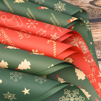 Goede prijs. Kerstwaterdicht verpakkingspapier voor rozenboeketten online