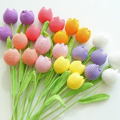 Goede prijs. Gekleed Pile Tulp Eeuwige Bloei Uniek en Langdurig Bloem Geschenk in Meerdere Kleuren online