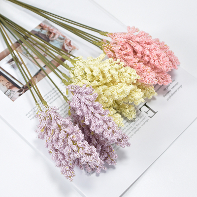 Goede prijs. Minimalistisch Fake Wheat Bouquet Realistisch Fake Bloemen 5x30cm Plastic online