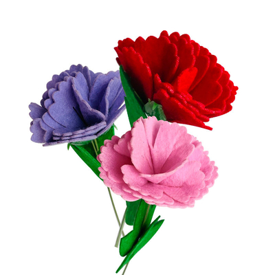 Goede prijs. Moedersdag Felt Bloemen Craft Kit Anjer Boeket voor Kinderen Voorschoolse Geschenk Variëteit Anjer online