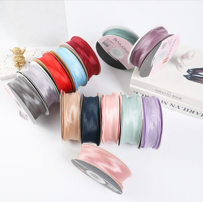 Goede prijs. visstaart garen verpakkings lint groothandel taart lint garen bloemenwinkel bloemen DIY bloemen lint cadeau doos chiffon lint online
