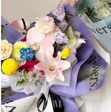Goede prijs. Impressionistische sfeer Bloemenverpakkingspapier online